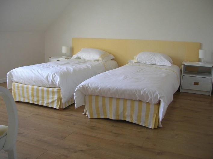 Location de vacances - Villa à Piriac-sur-Mer - chambre 3 vue mer soit 2 lits de 80