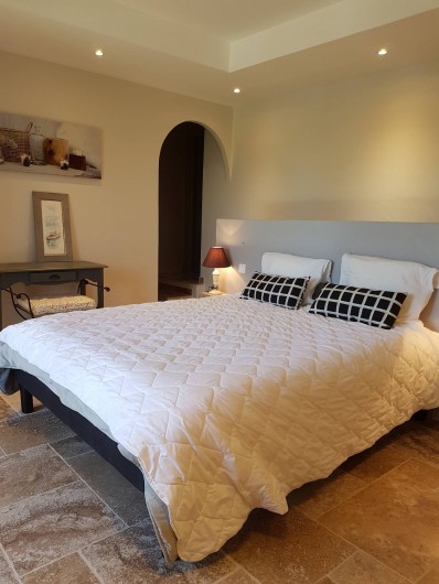 Location de vacances - Mas à L'Isle-sur-la-Sorgue - 3ème Chambre -( parentale de l'étage)