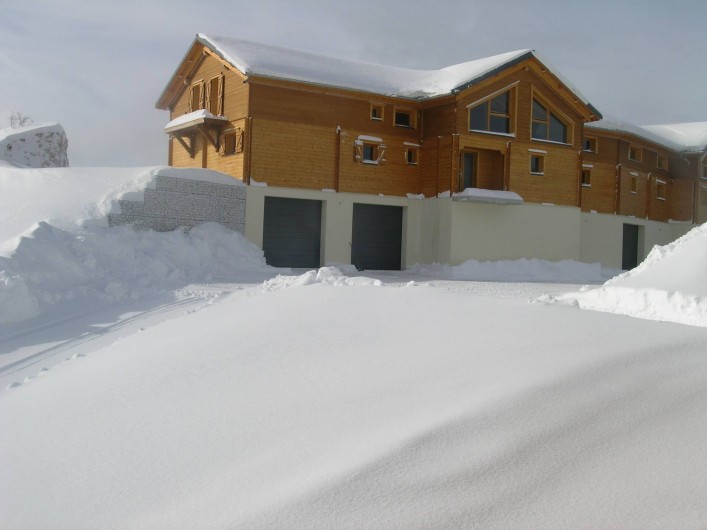 Location de vacances - Chambre d'hôtes à Septmoncel - Chalet Aux Brimbelles en hiver
