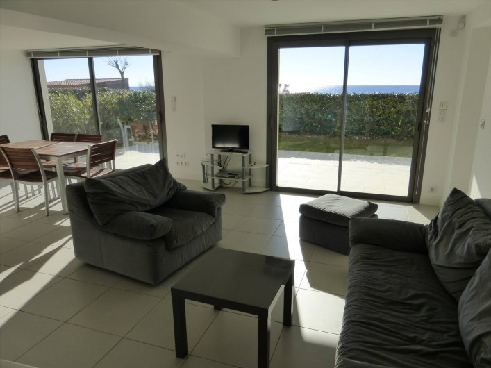 Location de vacances - Appartement à Soorts-Hossegor - appartement n°1: séjour salon