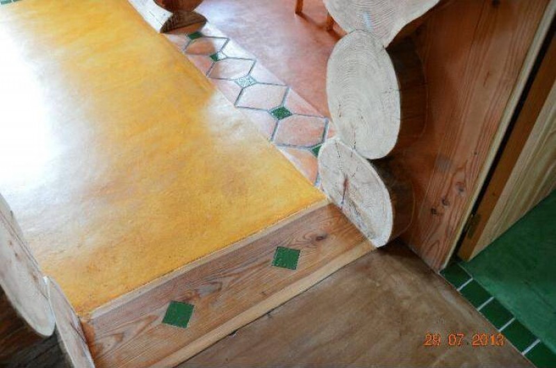 Location de vacances - Chambre d'hôtes à Saint-Anthème - Chalet en rondins de bois