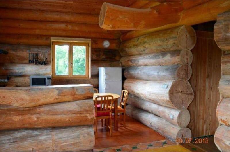 Location de vacances - Chambre d'hôtes à Saint-Anthème - Chalet en rondins de bois