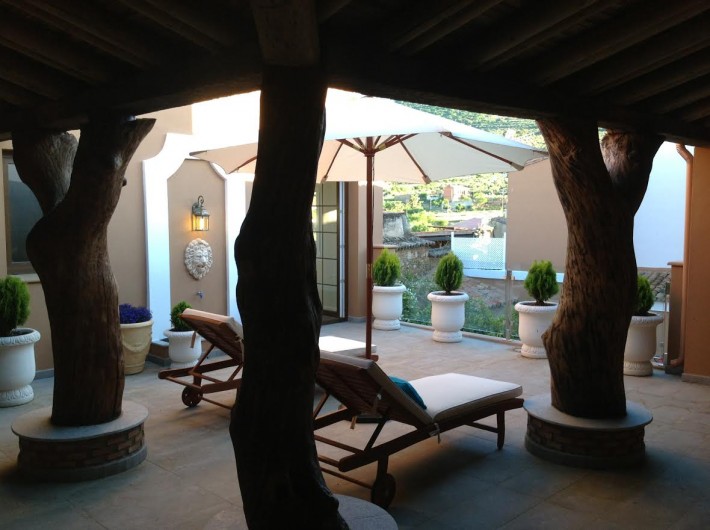 Location de vacances - Gîte à Siruela - Terraza Solarium Las Encinas