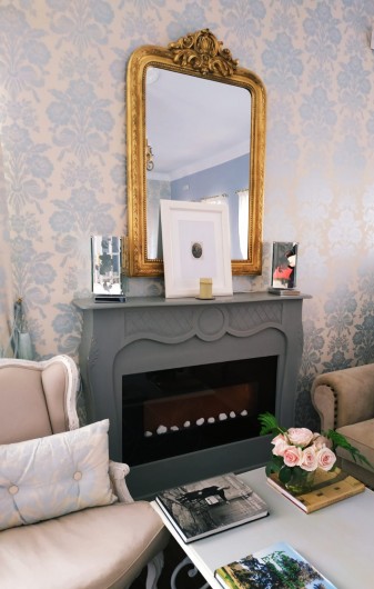 Location de vacances - Gîte à Siruela - Chimenea del salón principal