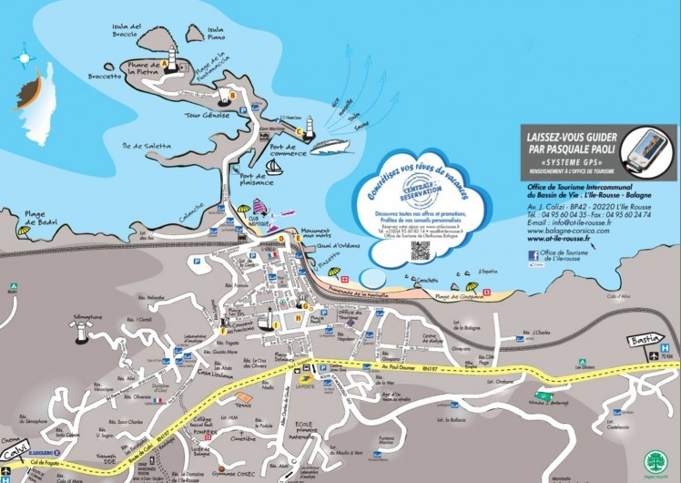 Location de vacances - Appartement à L'Île-Rousse - situation
