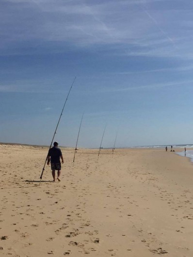 Location de vacances - Villa à Mimizan - rendez vous de pêche sur la plage