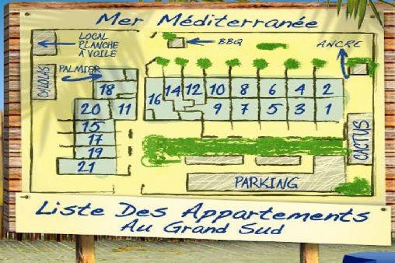 Location de vacances - Studio à Hyères