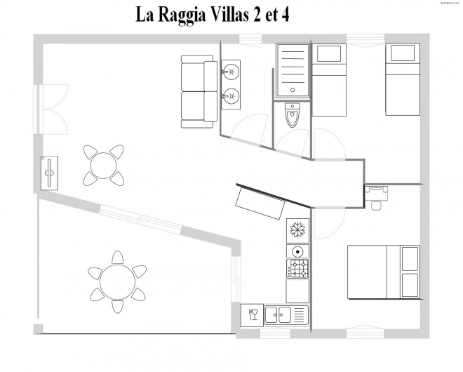 Location de vacances - Villa à Olmeto