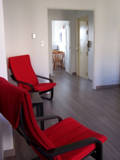 Location de vacances - Appartement à Cannes - Vue salle à manger coin détente