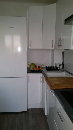 Location de vacances - Appartement à Cannes - Cuisine détail coin évier
