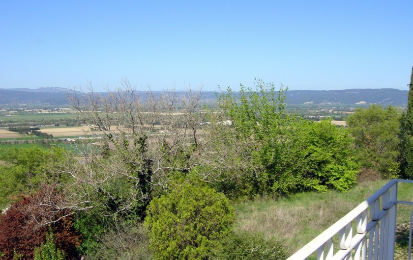 Vue Nord Vallée du Rhône depuis la terrasse de la chambre