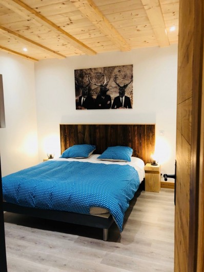 Location de vacances - Chalet à Saint-Sigismond - Chambre La Pointe d'Orchex 1 lit 160X190 cm
