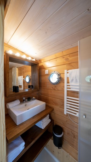 Location de vacances - Bateau à Chassenard - Salle de bain