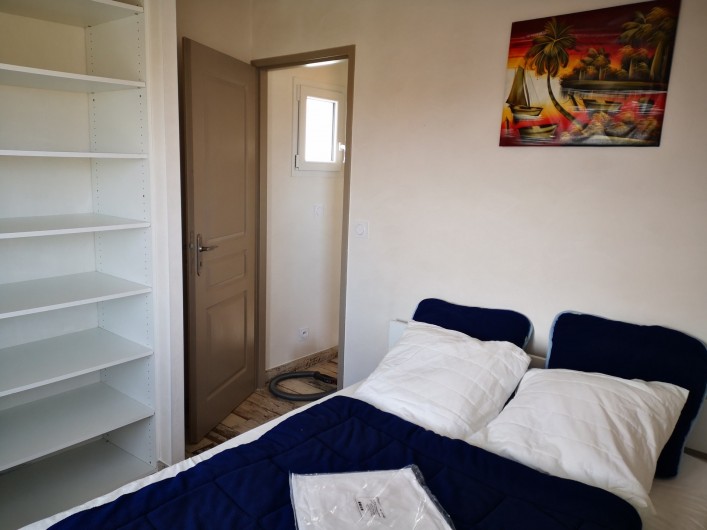 Location de vacances - Maison - Villa à Noirmoutier-en-l'Île - Chambre N°1  vue mer 1 lit 140