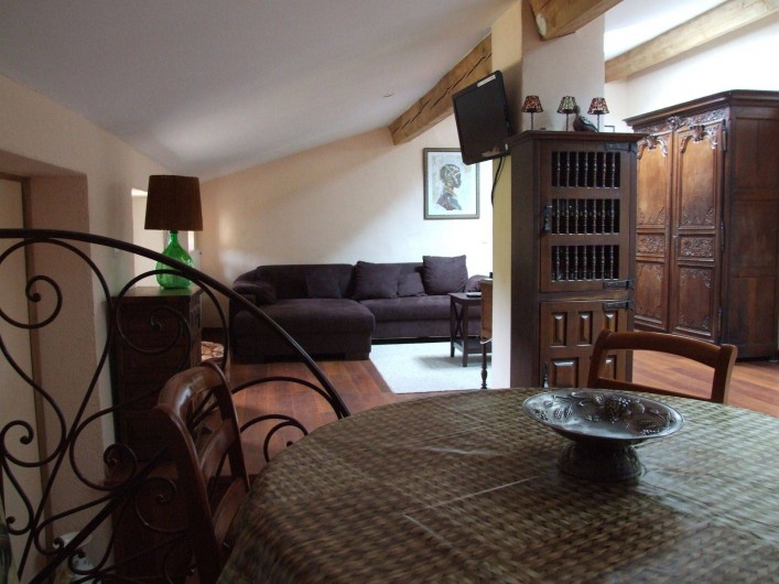 Location de vacances - Appartement à L'Albère - Le salon et la salle à manger