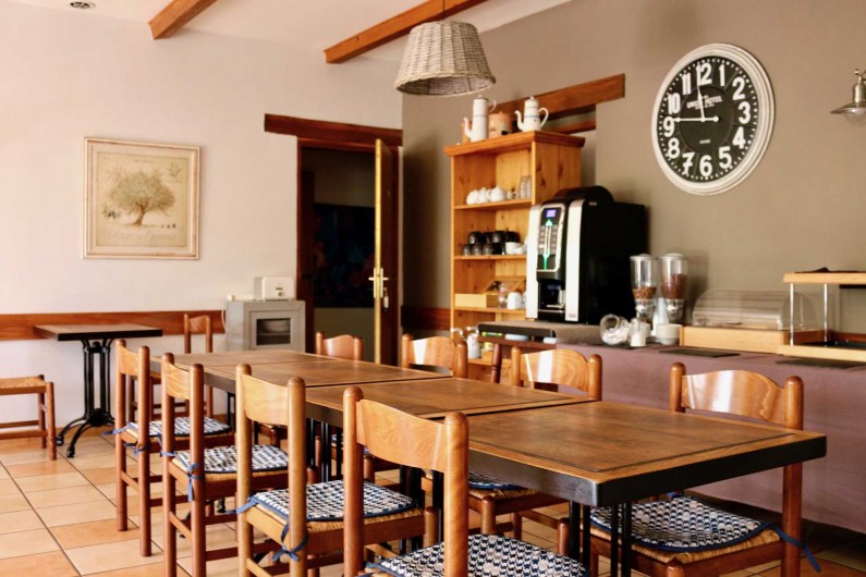 Location de vacances - Hôtel - Auberge à Saint-Jean-le-Centenier - Salle petit déjeuner