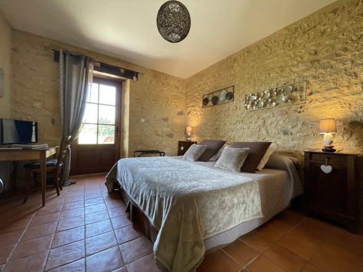 Location de vacances - Chambre d'hôtes à Saint-Avit-Sénieur - Chambre Chocolat