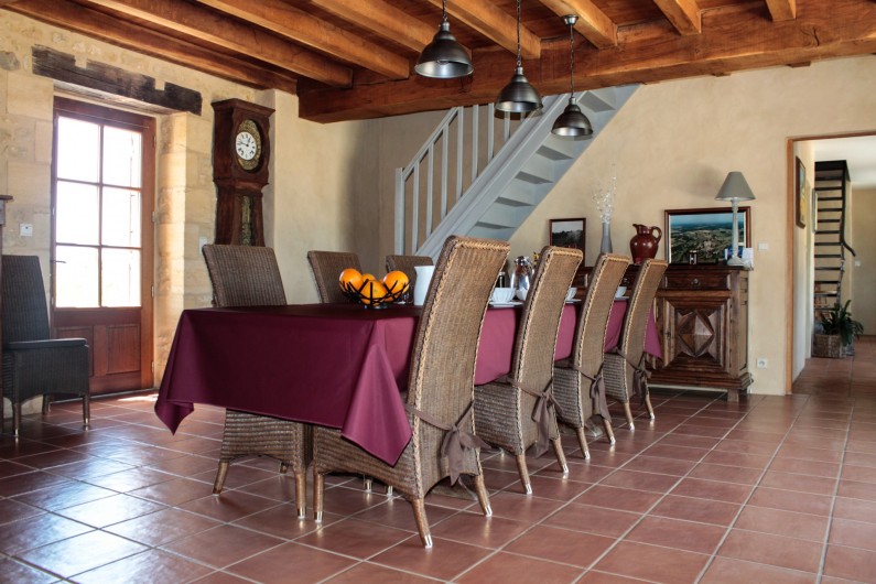 Location de vacances - Chambre d'hôtes à Saint-Avit-Sénieur - salle à manger