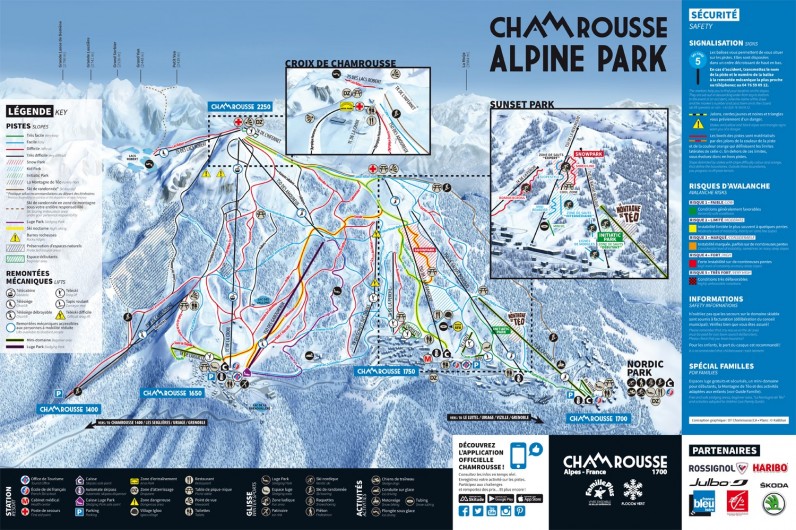 Location de vacances - Appartement à Chamrousse - PLAN DES PISTES