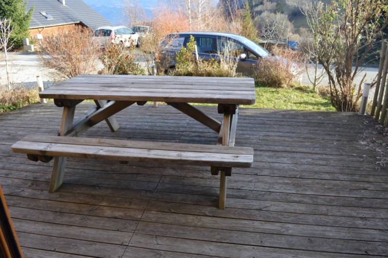 Location de vacances - Chalet à Saint-Hilaire - Terrasse barbecue