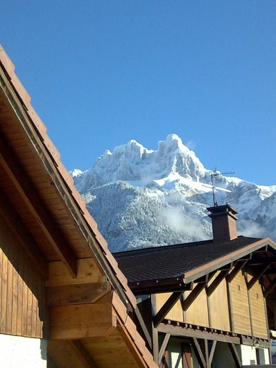 Location de vacances - Villa à Sallanches - Vue Aiguilles de Warens en hiver