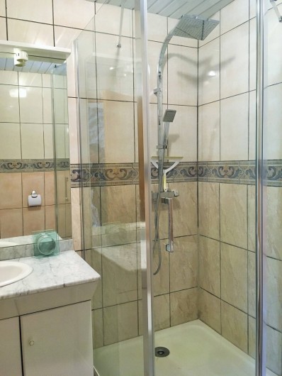 Location de vacances - Chambre d'hôtes à Auriac-du-Périgord - Salle de bain de la chambre Milleperthuis