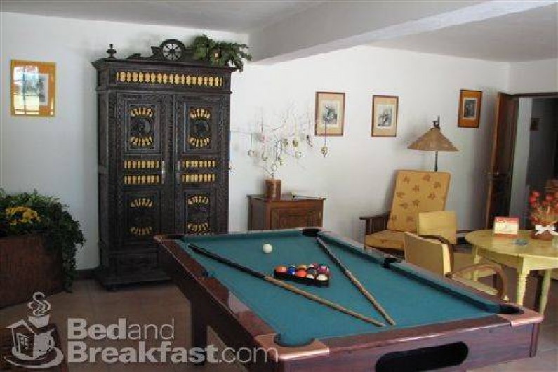 Location de vacances - Chambre d'hôtes à Velluire - Séjour avec billard