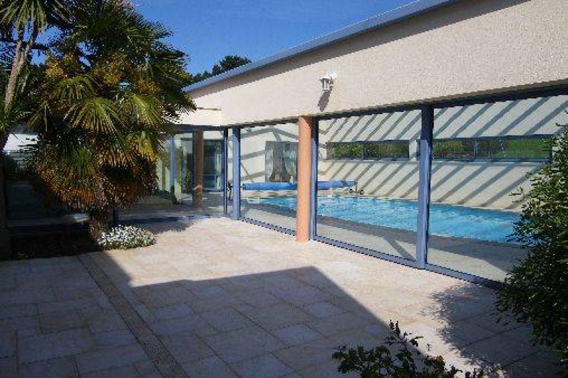 Location de vacances - Villa à Erquy - terrasse sud accès piscine
