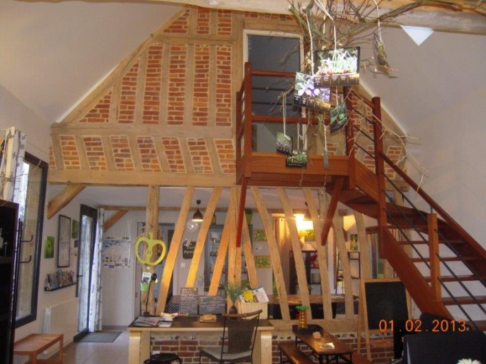 Location de vacances - Gîte à Beauval-en-Caux - mur intérieur du salon au gîte "le tilleul"