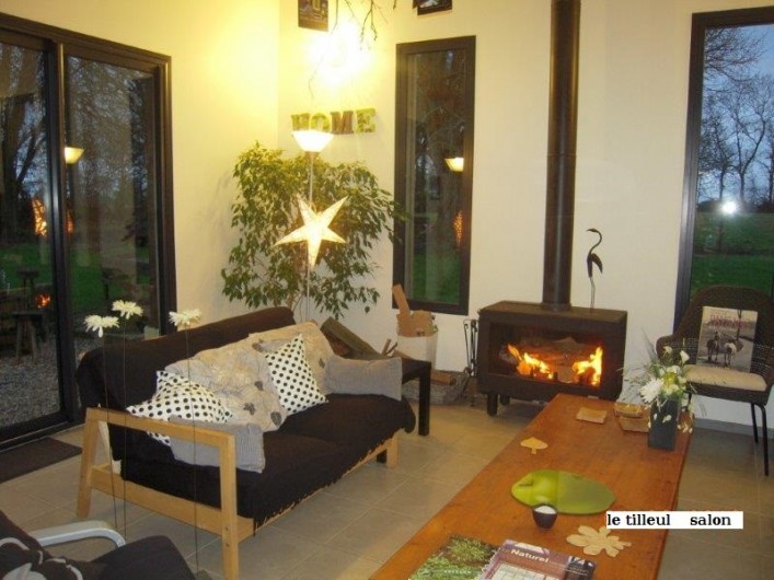 Location de vacances - Gîte à Beauval-en-Caux - salon au gîte "le tilleul"