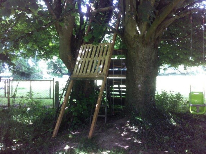 Location de vacances - Gîte à Beauval-en-Caux - cabane installée dans les arbres