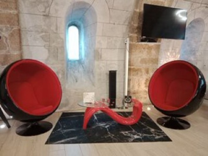 Location de vacances - Gîte à Ambrières-les-Vallées - Salon