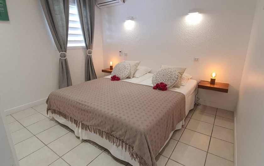 Location de vacances - Appartement à Saint-François - 2ème chambre lit king size, possibilité 2 lits simples