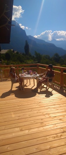 Location de vacances - Chalet à Vallouise - Terrasse supérieure