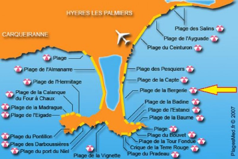 Location de vacances - Studio à Hyères