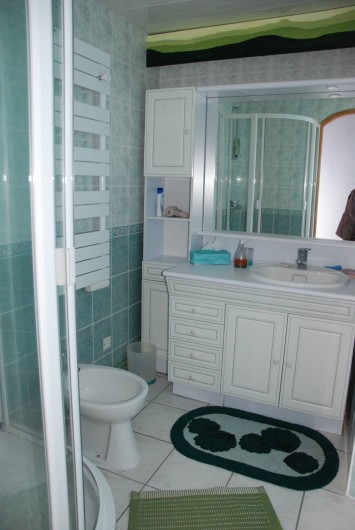 Location de vacances - Villa à Valuéjols - salle d'eau attenante de la chambre 1