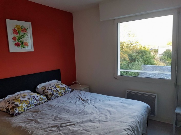 Location de vacances - Appartement à Les Herbiers - chambre avec un lit de 160