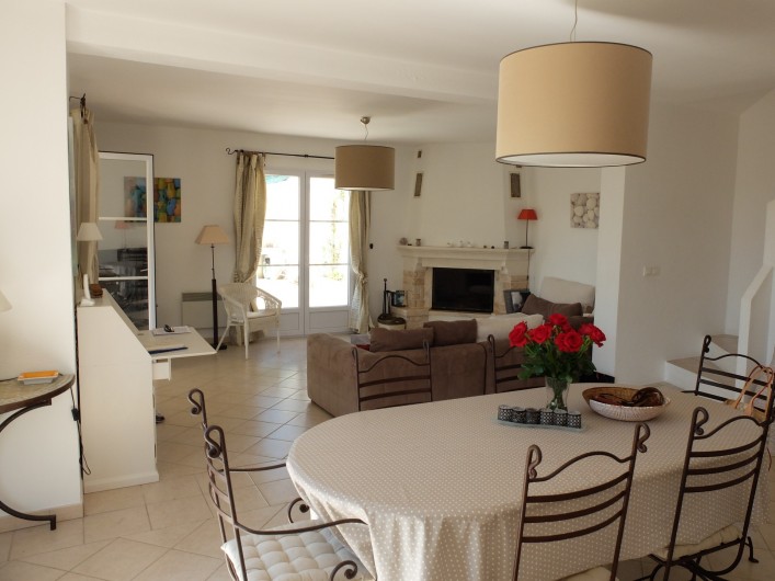 Location de vacances - Villa à Cagnes-sur-Mer - Living/dining room