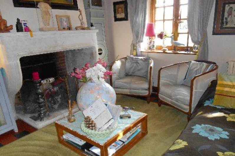 Location de vacances - Chambre d'hôtes à Les Andelys - Le coin cheminée
