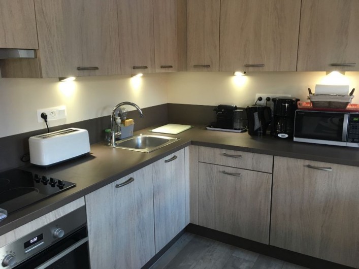 Location de vacances - Appartement à Les Claux - Cuisine américaine