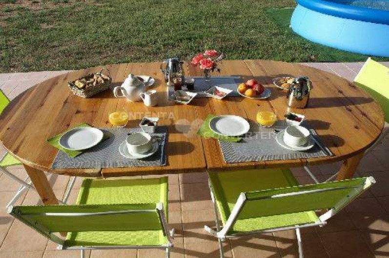 Location de vacances - Chambre d'hôtes à Cuttoli-Corticchiato - le petit déjeuner