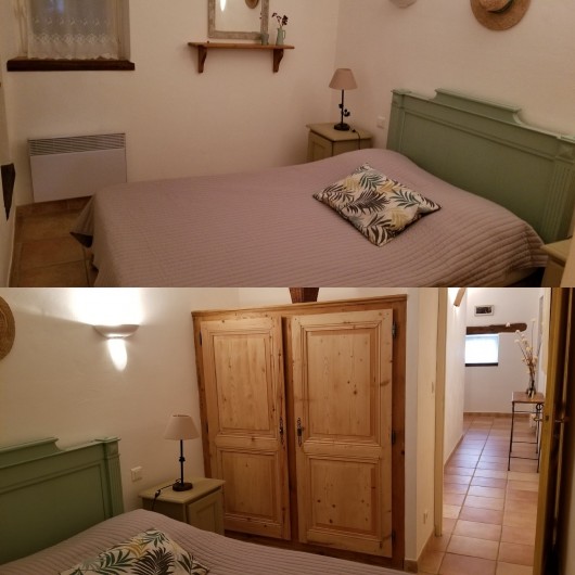 Location de vacances - Gîte à Mazan - Chambre 4: lit double
