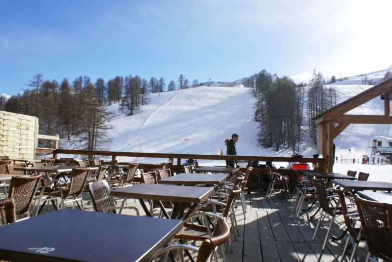 Location de vacances - Chalet à Saint-Paul-sur-Ubaye - terrasse de brasserie