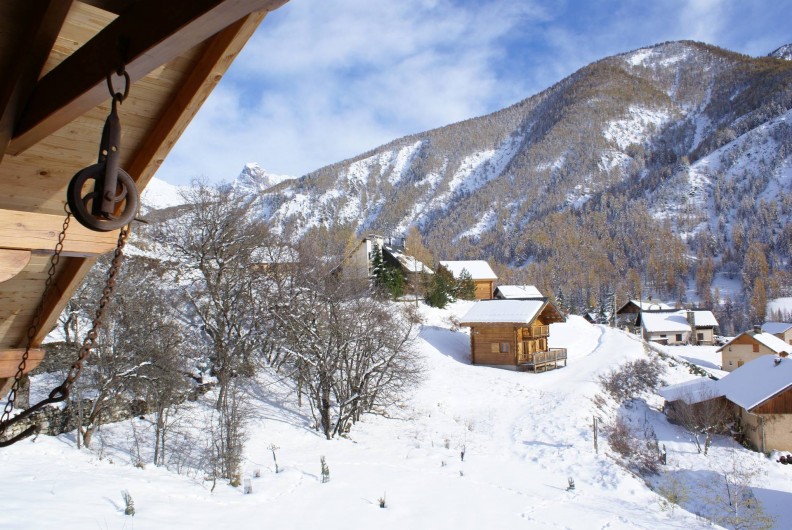 Location de vacances - Chalet à Saint-Paul-sur-Ubaye - vue du balcon