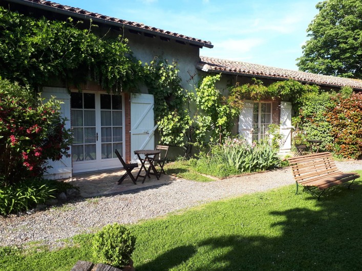 Location de vacances - Chambre d'hôtes à Saint-Thomas - Les terrasses des chambres Toulouse-Lautrec et Arcachon