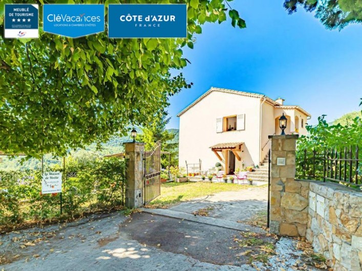 Location de vacances - Appartement à Le Bar-sur-Loup - VILLA 4* CLASSEE CLEVACANCES 3 CLES RECOMMANDEE PAR LE GUIDE DU ROUTARD ET LE PE