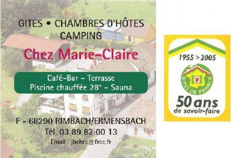 Location de vacances - Gîte à Rimbach-prés-Masevaux