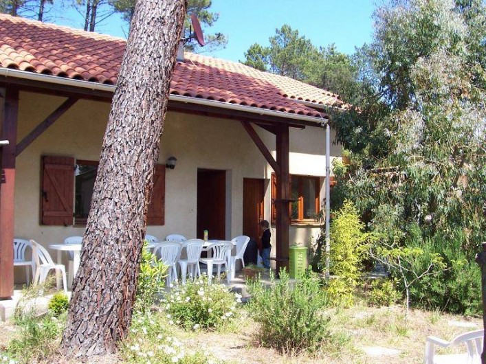 Location de vacances - Villa à Messanges - terrasse coté sud