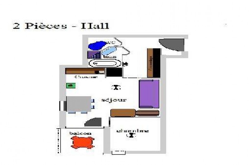 Location de vacances - Appartement à Les Deux Alpes