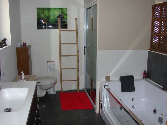 Location de vacances - Villa à Joyeuse - salle de bain suite parentale